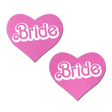 'Bride' Doll Pasties Pink Iconic Heart