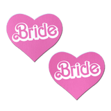 'Bride' Doll Pasties Pink Iconic Heart