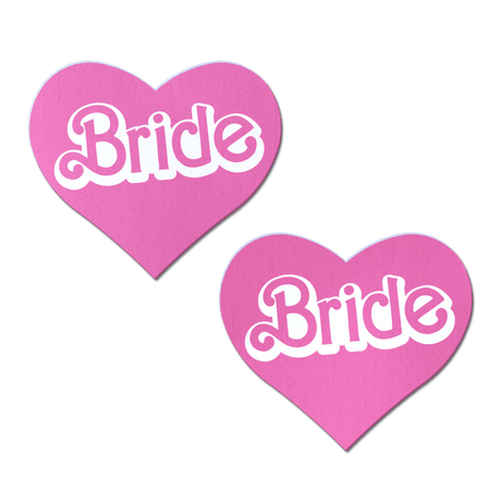 'Bride' Doll Pasties Pink Iconic Heart