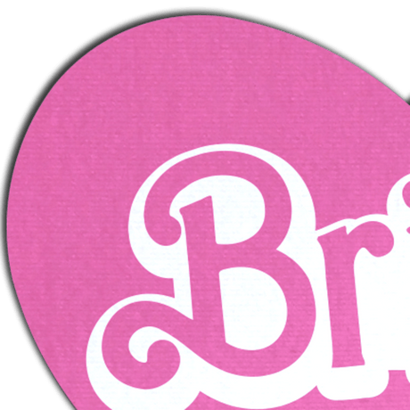 'Bride' Doll Pasties Pink Iconic Heart