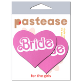 'Bride' Doll Pasties Pink Iconic Heart