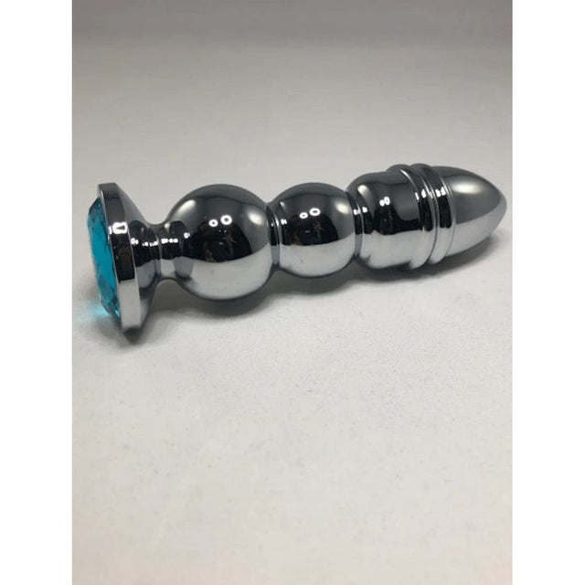 Butt Plug Bud Bullet - Large with Blue Gem