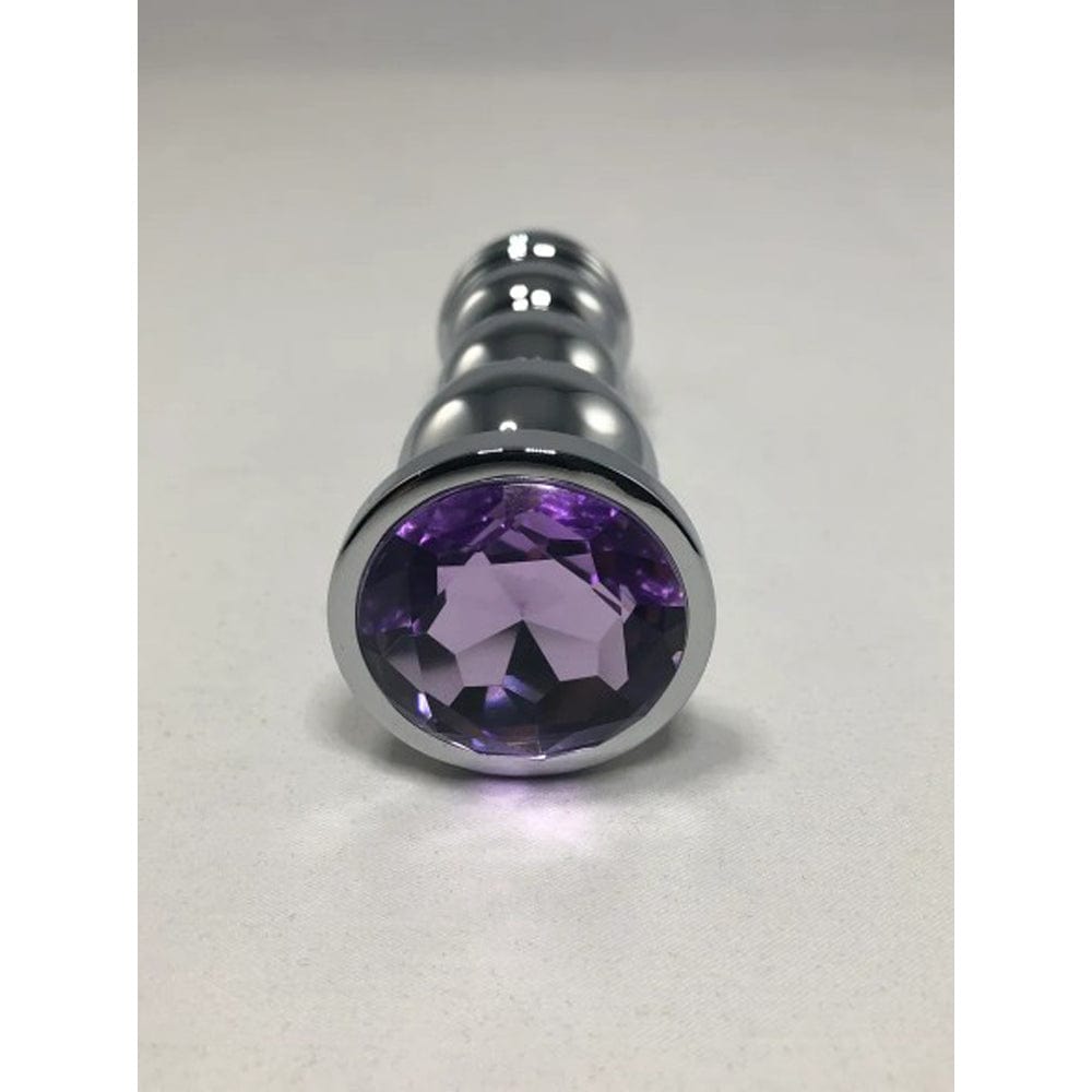 Butt Plug Bud Bullet - Large with Purple Gem