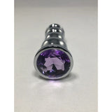 Butt Plug Bud Bullet - Large with Purple Gem