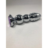 Butt Plug Bud Bullet - Large with Purple Gem