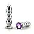 Butt Plug Bud Bullet - Large with Purple Gem