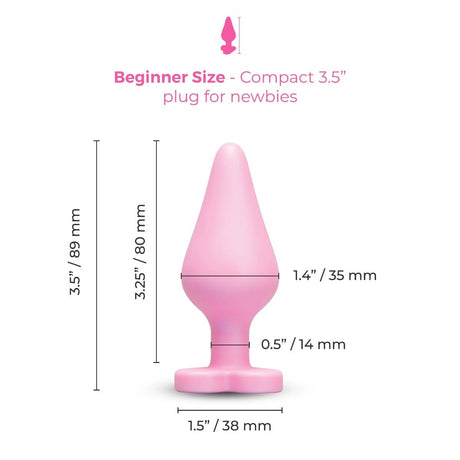 Butties b-Mine Heart Base Silicone Butt Plug