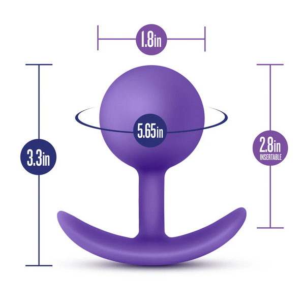Luxe - Wearable Vibra Plug - Purple