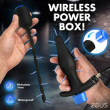 Zeus Inflatable Anal Plug & Urethral Sound E-Stim Kit w/remote