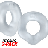 Hünkyjunk FIT GRIPS Clear Ergo-Fit Cock Rings 2-Pack
