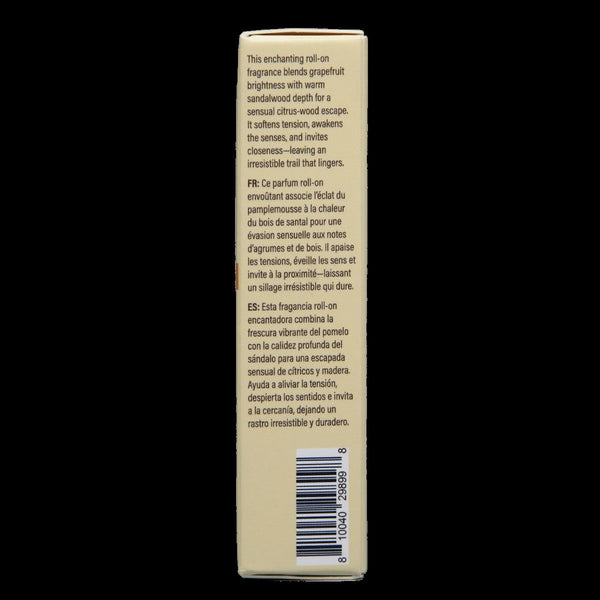 Earthly Body At Night Grapefruit Sandalwood Roll-On Perfume