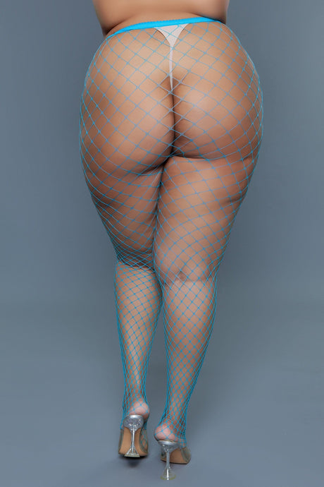 Can't Back Down Pantyhose - Turquoise Qu