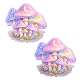 Pastel Celestial Fairycore Mushroom Breast Pasties