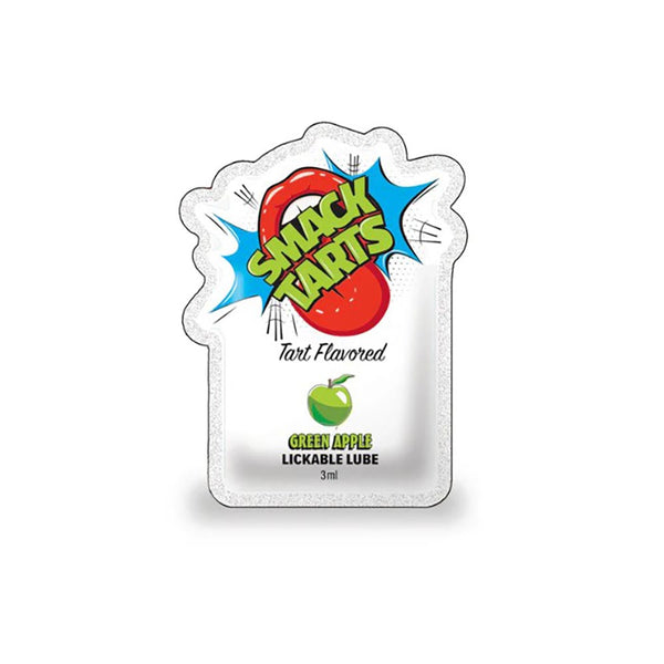 SMACK Tarts - Lickable Flavored Lubricant - Green Apple 3ML Pouch Display of 36 🍏