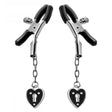 Charmed Heart Padlock Nipple Clamps