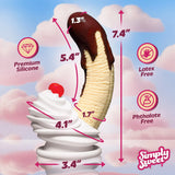 Chocolate Dipped Banana Split Premium Silicone Dildo
