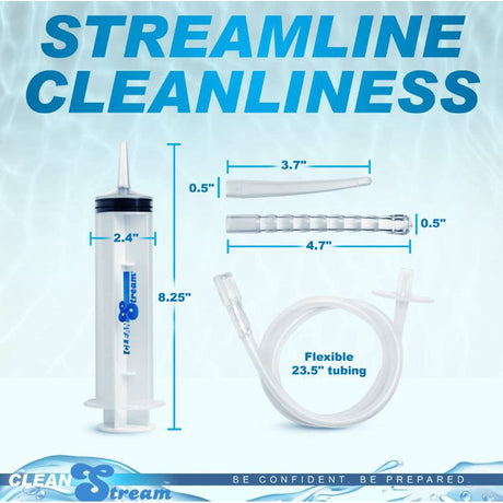 CleanStream Enema Syringe with Attachments