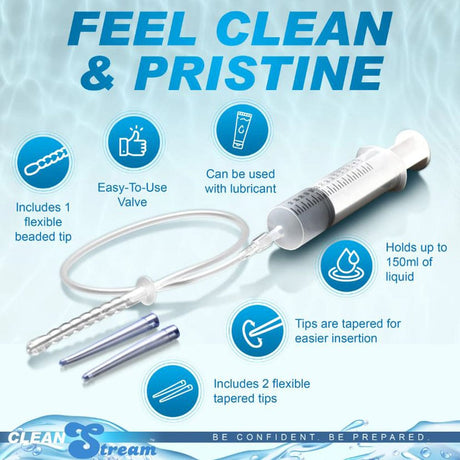 CleanStream Enema Syringe with Attachments