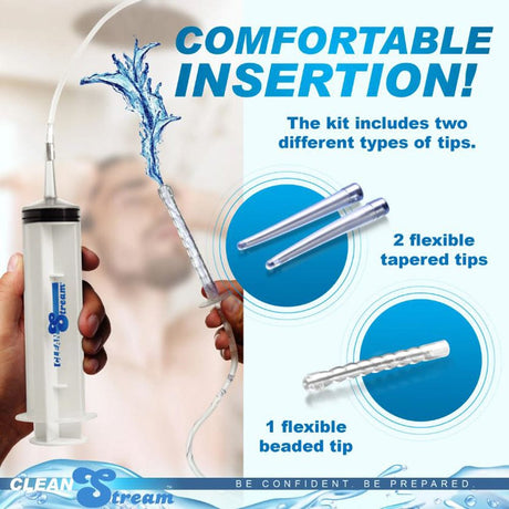 CleanStream Enema Syringe with Attachments