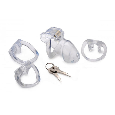 Clear Captor Chastity Cage - Medium