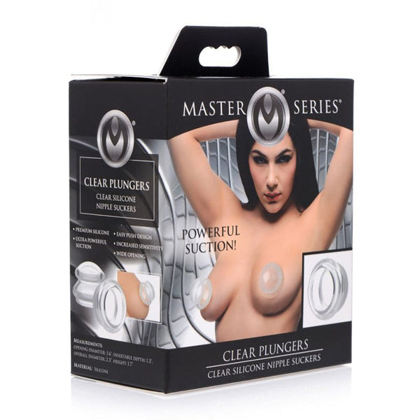 Clear Plunger Silicone Nipple Suckers Large