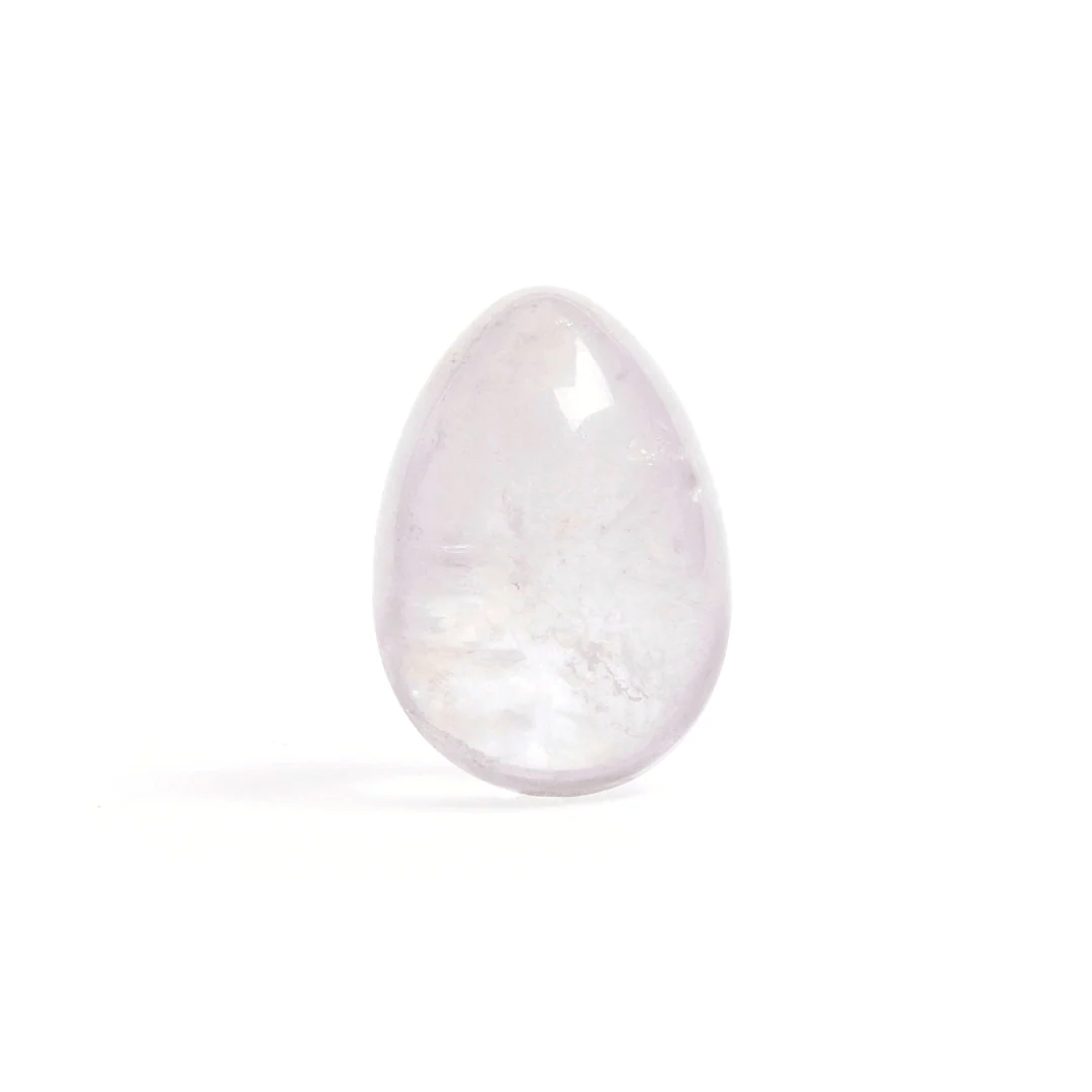 Clear Quartz - Medium Yoni Egg - Non-Drilled