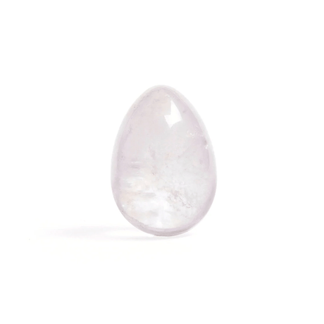Clear Quartz - Medium Yoni Egg - Non-Drilled