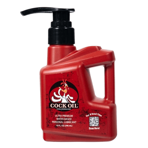 Cock Oil Water-Based Lubricant – Plastic Bottle with Pump Top 10 oz