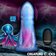Cocktopus Deluxe Glow-in-the-Dark Vibrating Silicone Dildo w/ Remote