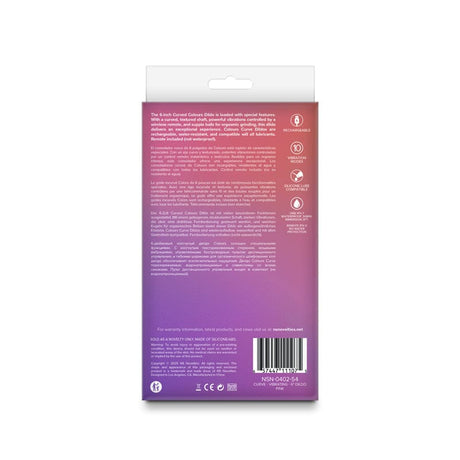 Colours - Curve - Vibrating w/ remote - 6" Dildo - Pink