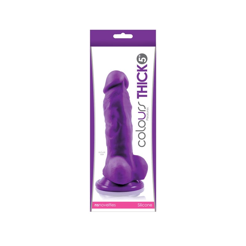 Colours Pleasures THICK Silicone 5" Purp