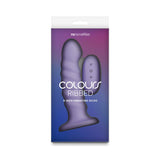 Colours - Ribbed - 6" Vibrating - Purple