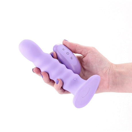Colours - Ribbed - 6" Vibrating - Purple