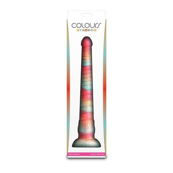 Colours - Stacked - 12" Dildo - Red/Gold