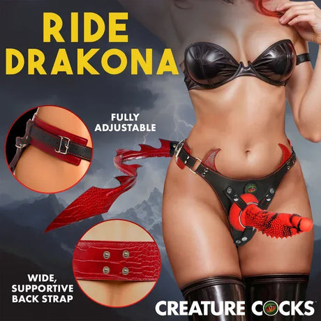 Creature Cocks Drakona Dragon Tail Strap-On Harness with Dildo