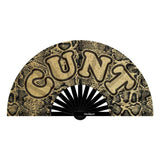 CUNT Fan - glittery gold