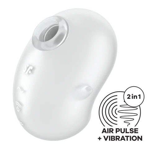 Satisfyer Cutie Ghost Double Air Pulse Lay-On Vibrator