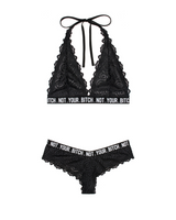 Not Your Bitch Bralette & Cheeky Panty Set