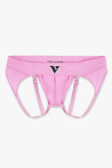 Virtue Men's Small JockVStrap Sheer Briefs - Taffy