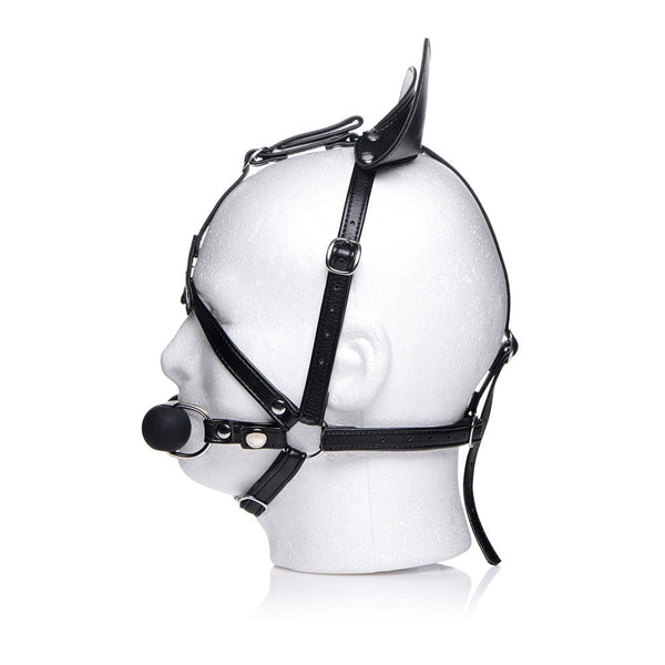Dark Horse Pony Head Harness with Silicone Bit