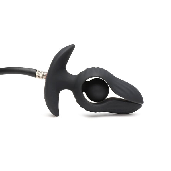 Dark Pearl Inflatable Vibrating Butt Plu