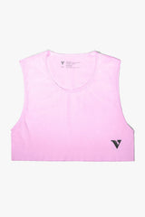 Virtue Unisex Large Sheer Mini Crop Top - Taffy