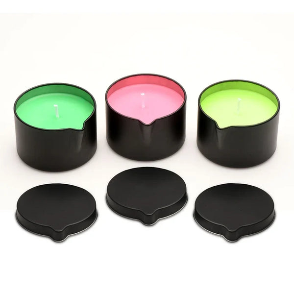 Wicked Wax Blacklight Reactive Drip Candle Set of 3