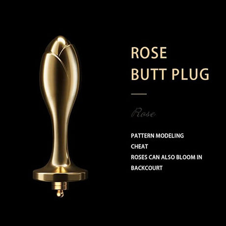 Detachable White Flogger-Tail Plug Kit with Rose-shape Plug