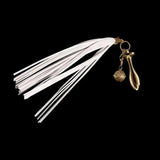 Detachable White Flogger-Tail Plug Kit with Rose-shape Plug