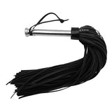 Rouge Leather Flogger with Steel Handle