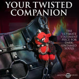 Scarlett Chainheart Bondage Pony Keychain - Red