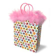 Dirty Penis Gift Bag with pink feathers