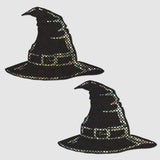 Disco Black Spooky Witches Hat Breast Pasties