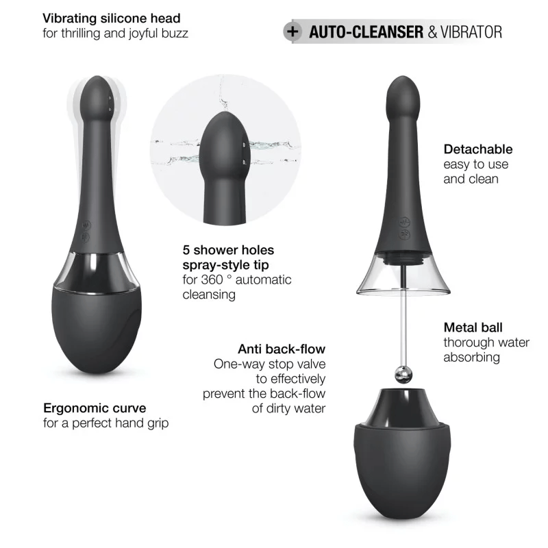 Dorcel Douche Mate Pro: Automatic Anal Douche & Vibrator